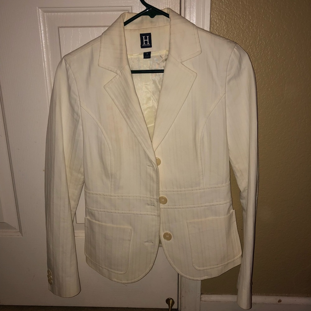 Hilfiger Cream Blazer with Beautiful Design